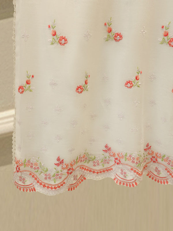 3 Piece - Pure Embroidered Cotton Net Suit S114104