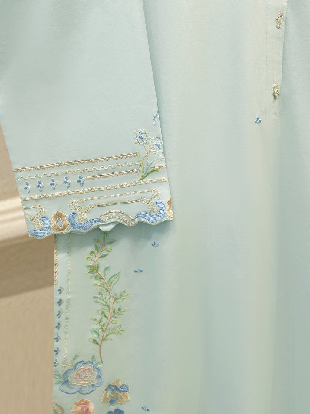 2 Piece - Embroidered Cambric Suit S114160
