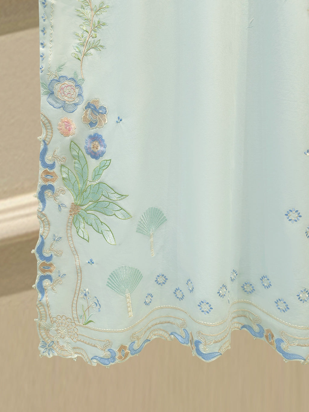 2 Piece - Embroidered Cambric Suit S114160