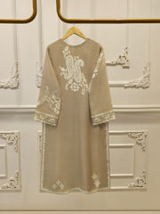 2 Piece - Pure Embroidered Cotton Net Suit S114171