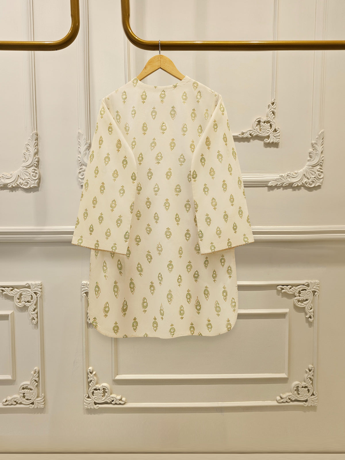 3 Piece - Hand Block Printed Kora Cotton Suit  S114195