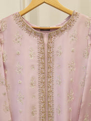 Pure Embroidered Sheesha Silk Shirt S114204