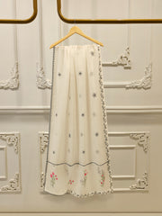 3 Piece - Embroidered Cotton Net Suit WS00304