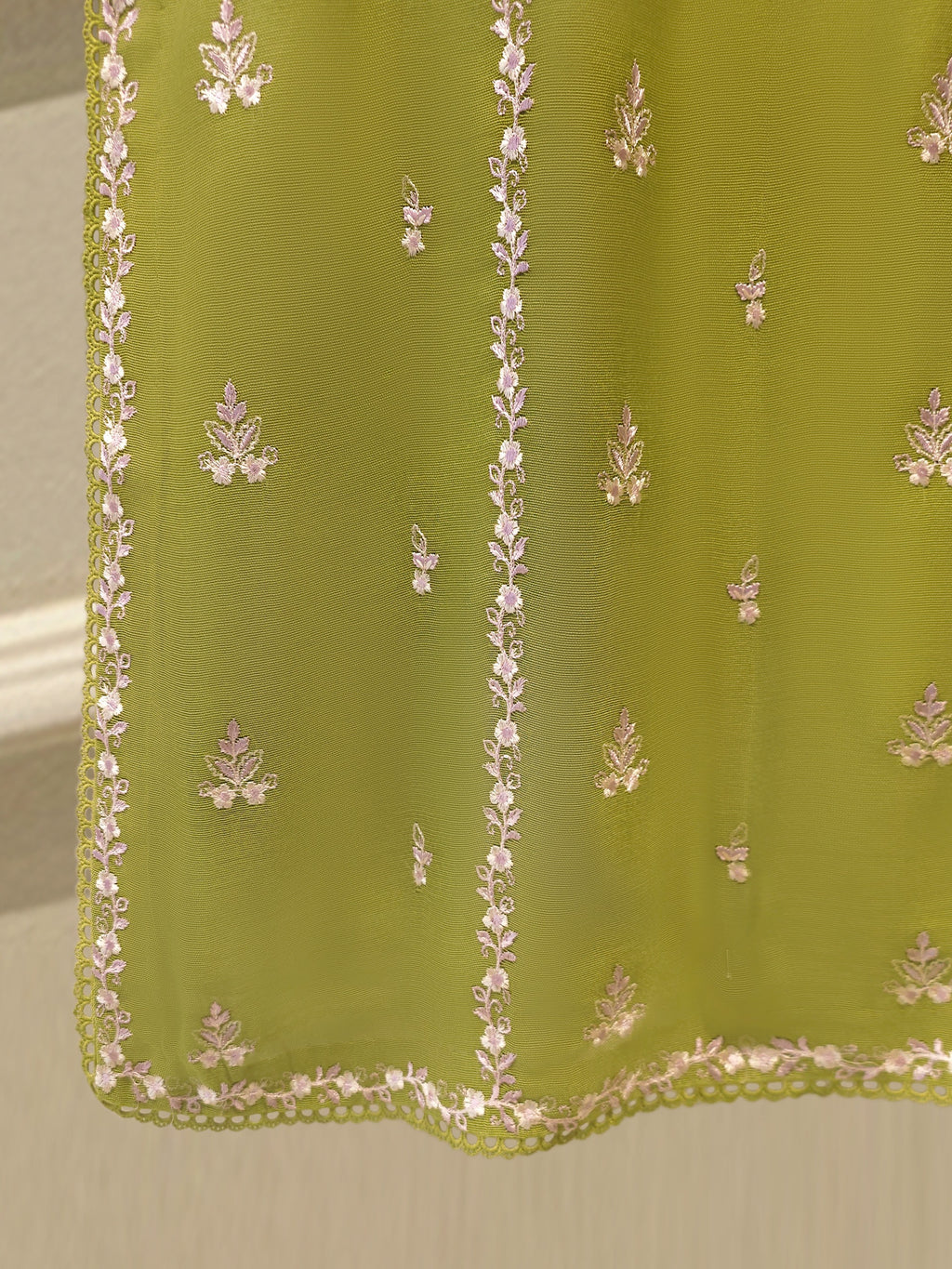 3 Piece - Pure Embroidered Cotton Net Suit S114214