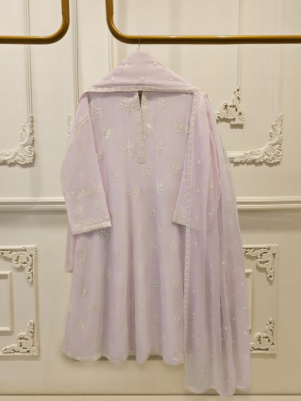 3 Piece - Pure Embroidered Cotton Net Suit S114216