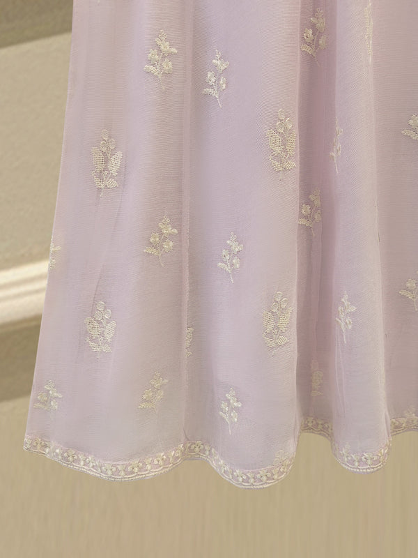 3 Piece - Pure Embroidered Cotton Net Suit S114216