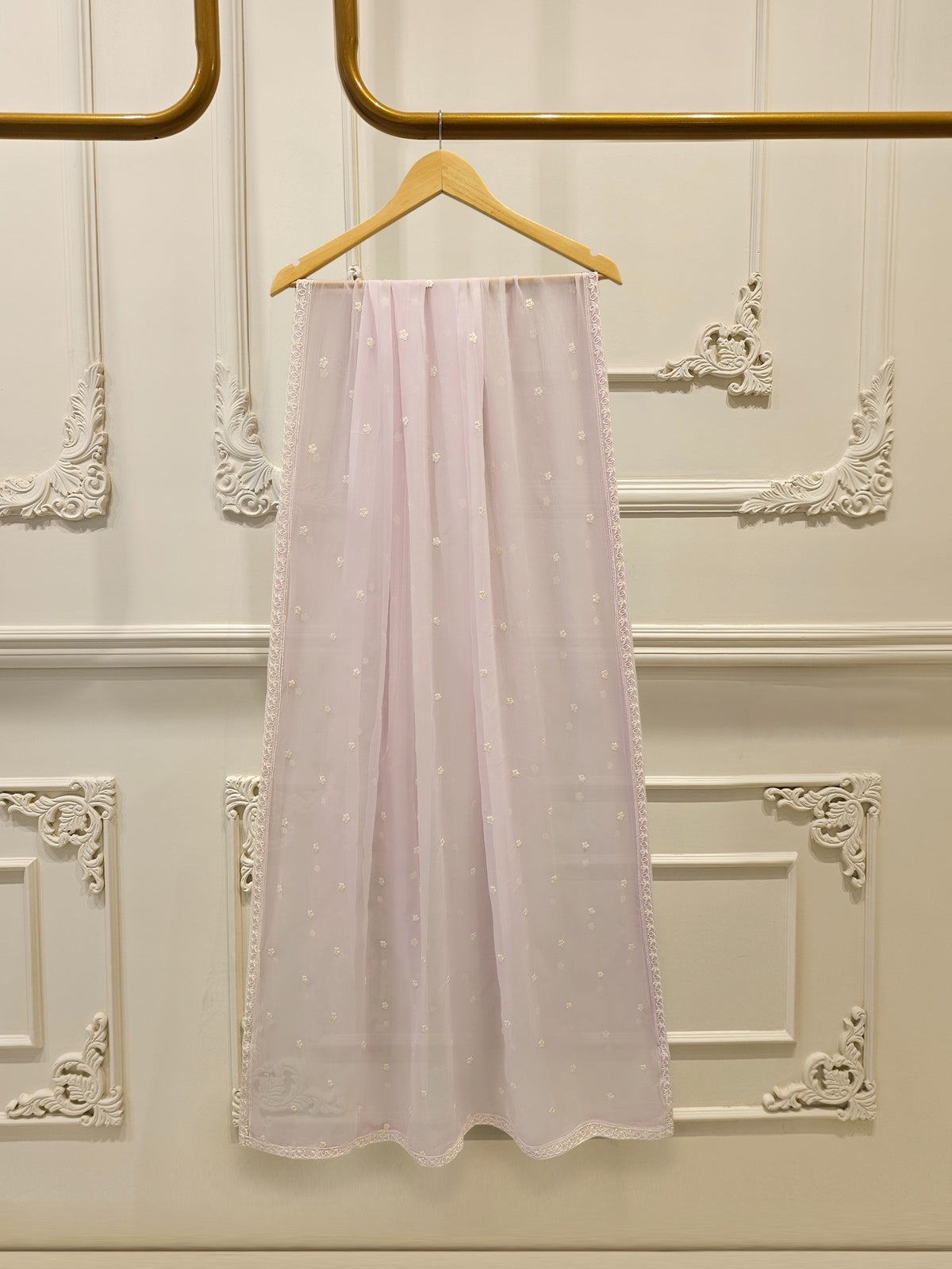 3 Piece - Pure Embroidered Cotton Net Suit S114216