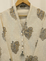 2 Piece - Hand Block Printed Kora Cotton Suit  S114220