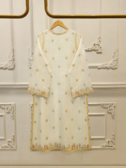 3 Piece - Pure Embroidered Cotton Net Suit S114236