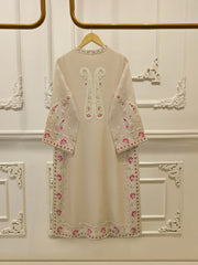 3 Piece - Pure Embroidered Cotton Net Suit S114246