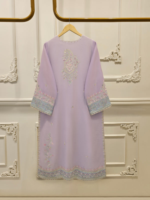 3 Piece - Embroidered Kora  Cotton Suit WS00305