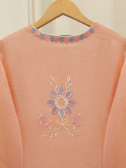 2 Piece - Pure Embroidered Cotton Net Suit S114248