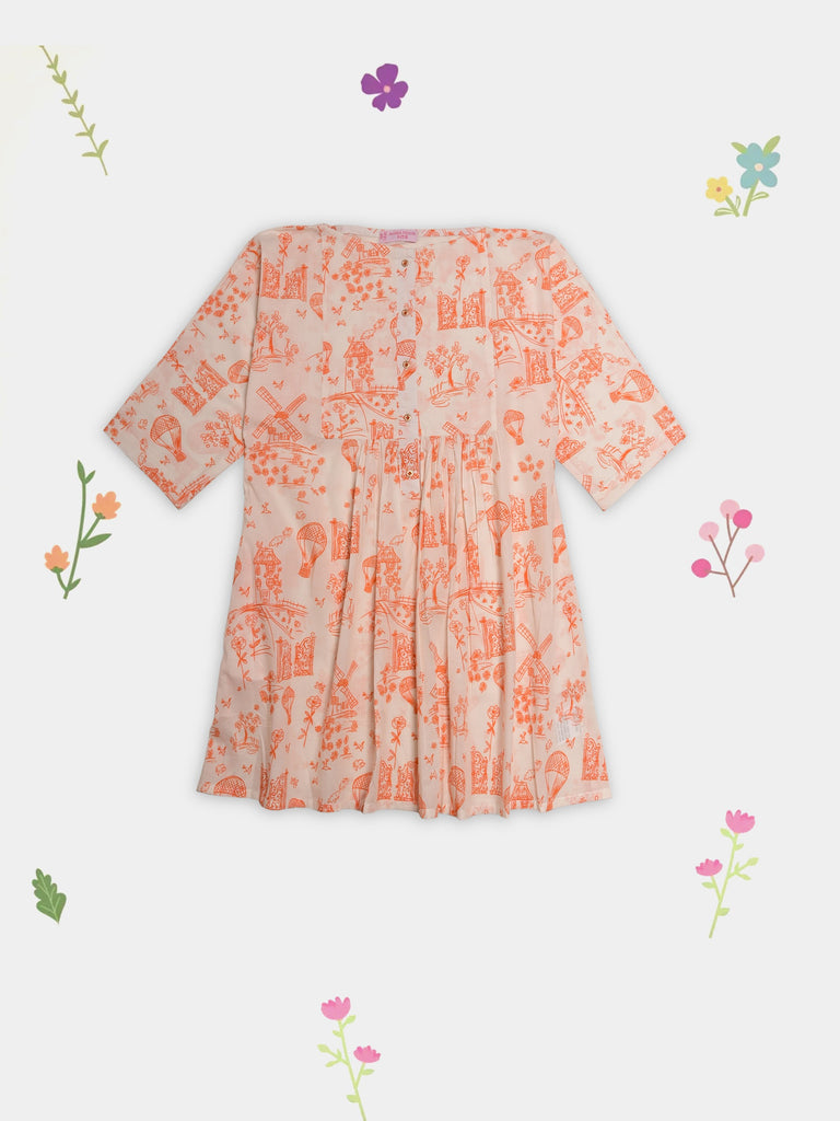 Agha Noor (Kids) Printed Cambric Shirt KD-0038, view 1