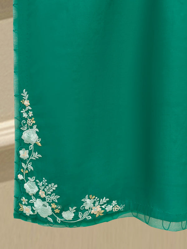 2 Piece- Pure Khaddi Silk Embroidered Suit S114271
