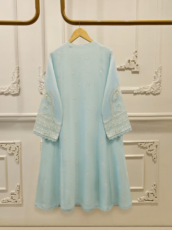 3 Piece - Pure Embroidered Cotton Net Suit S114254