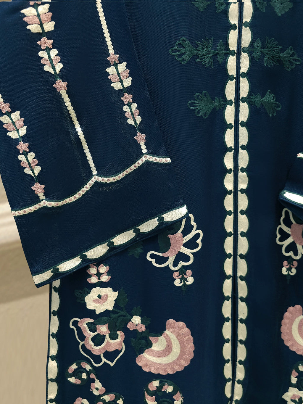 3 Piece - Pure Embroidered Cotton Net Suit S114273