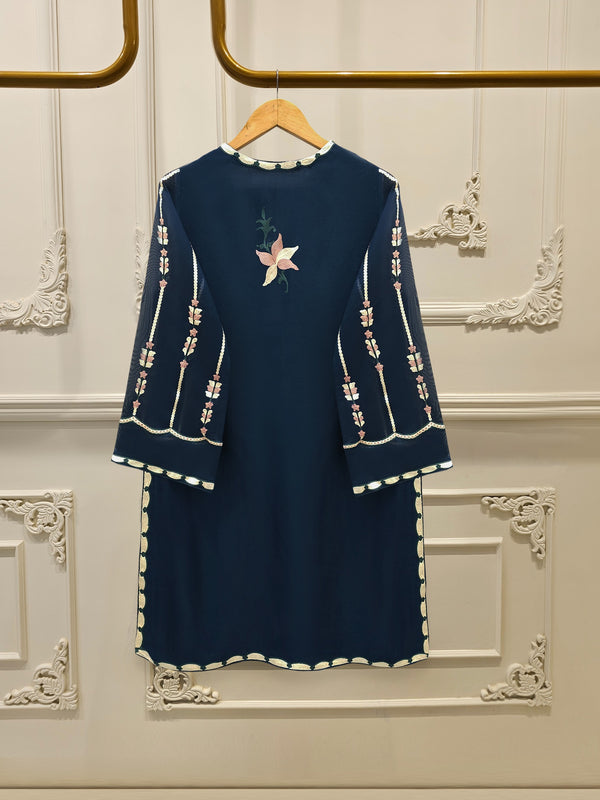 3 Piece - Pure Embroidered Cotton Net Suit S114273