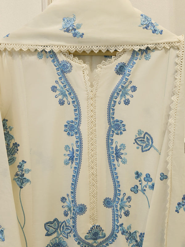 3 Piece - Embroidered Cambric Suit S114281