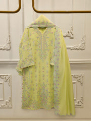 2 Piece - Embroidered Kora  Cotton Suit S114280