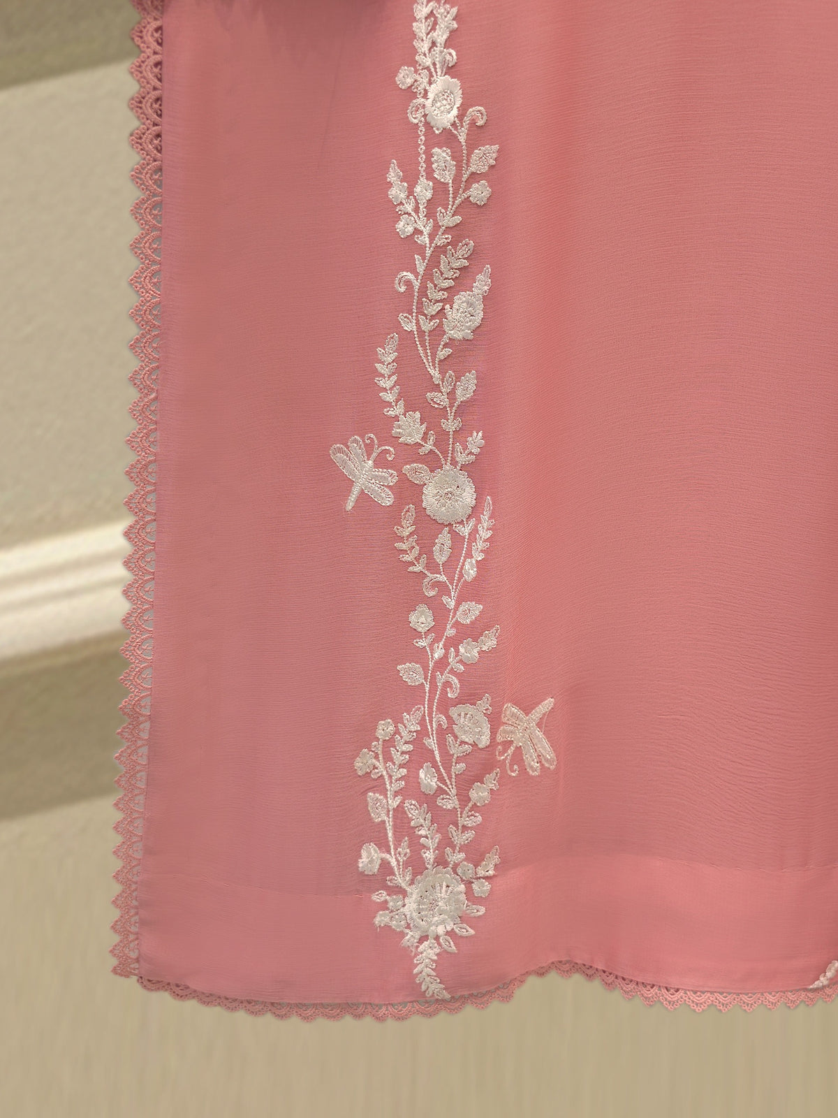 3 Piece - Pure Embroidered Chiffon Suit S114253
