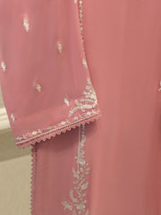 3 Piece - Pure Embroidered Chiffon Suit S114253