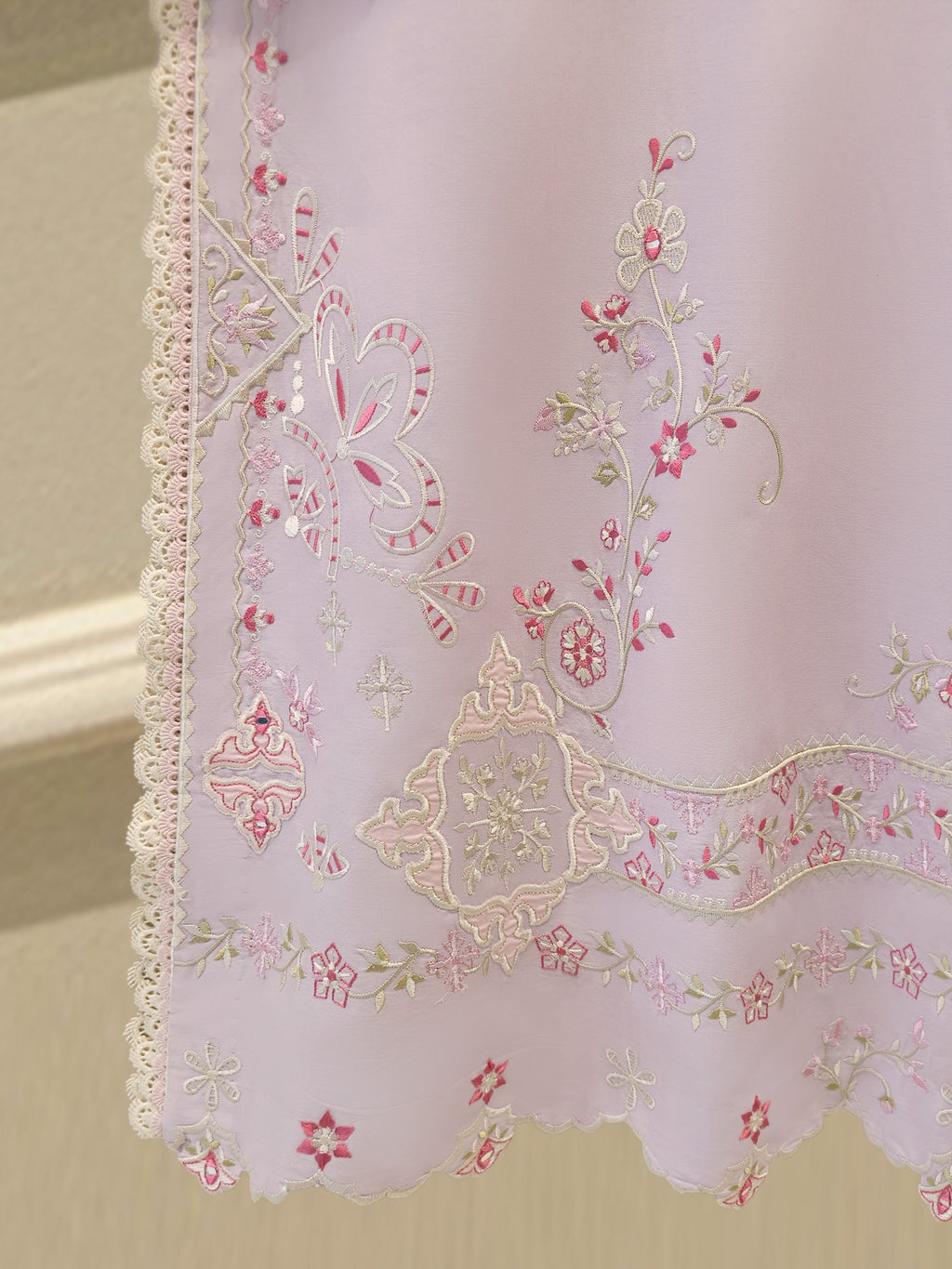 2 Piece - Embroidered Cambric Suit S114309