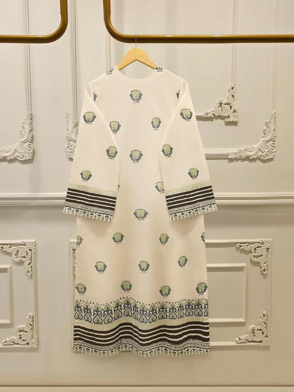 2 Piece - hand block print Cambric Suit S114319