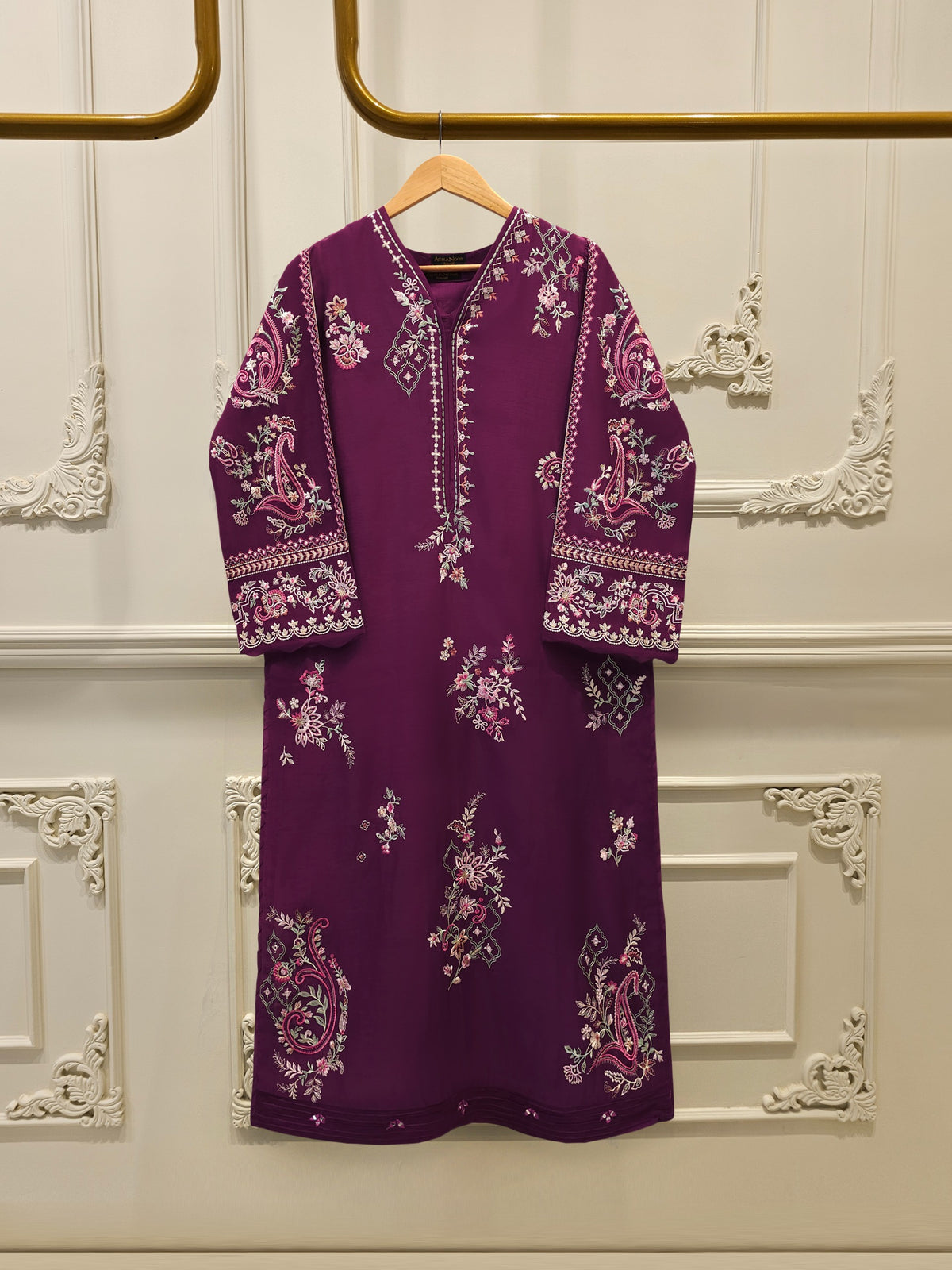 Embroidered Kora  Cotton Shirt S114315