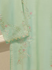 2 Piece- Pure Sheesha Silk Embroidered Suit S114329
