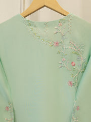2 Piece- Pure Sheesha Silk Embroidered Suit S114329