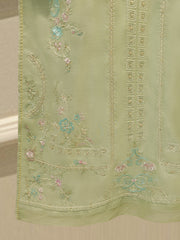 3 Piece- Pure Khaddi Silk Embroidered Suit S114344