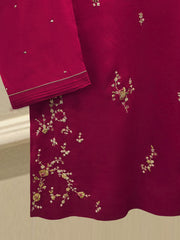 2 Piece- Pure Sheesha Silk Embroidered Suit S114337
