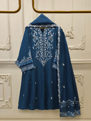 2 Piece - Embroidered Kora  Cotton Suit S114336