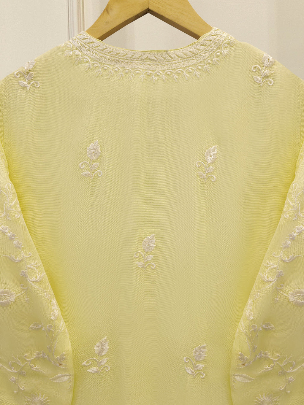3 Piece - Pure Embroidered Cotton Net Suit S114361
