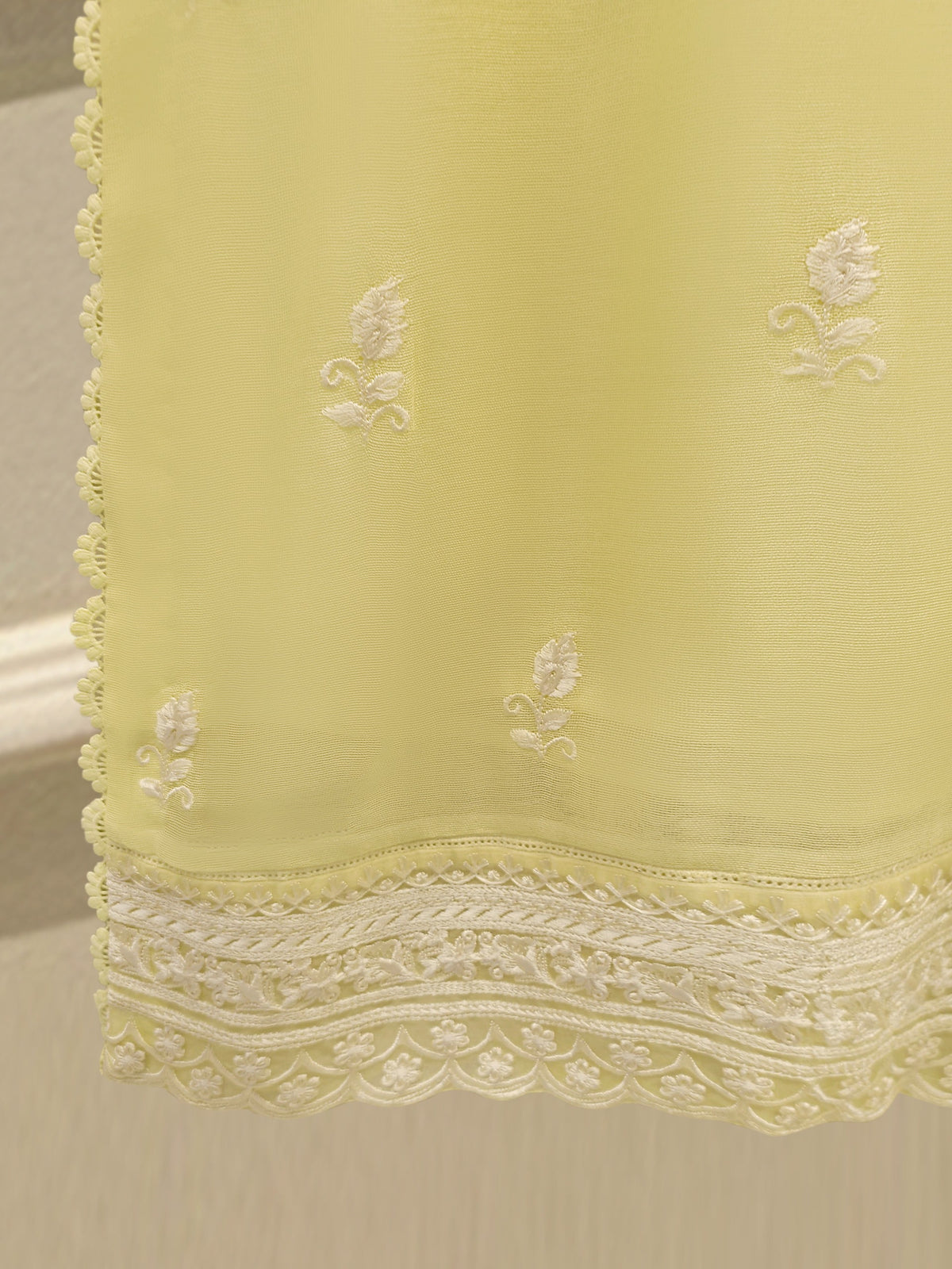 3 Piece - Pure Embroidered Cotton Net Suit S114361