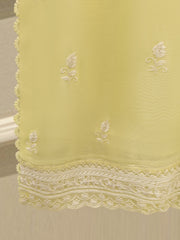 3 Piece - Pure Embroidered Cotton Net Suit S114361