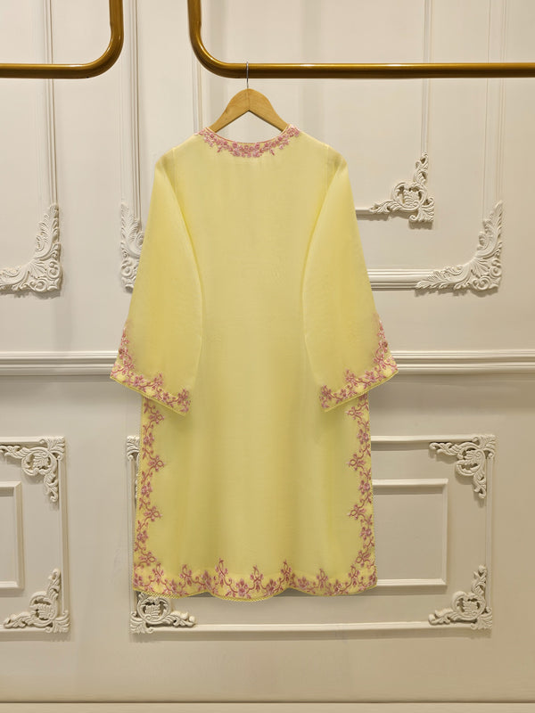 3 Piece - Pure Embroidered Cotton Net Suit S114367