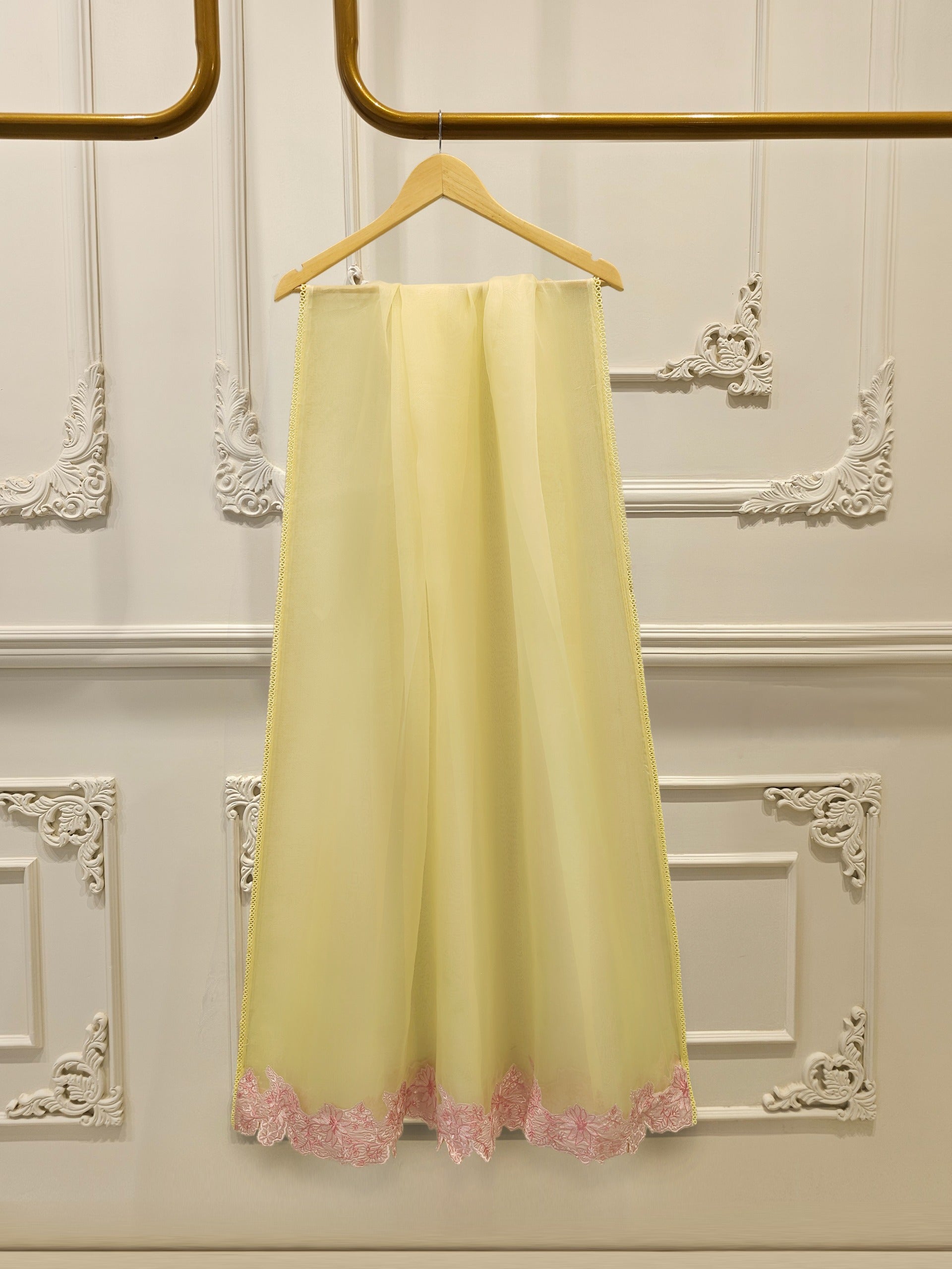 3 Piece - Pure Embroidered Cotton Net Suit S114367