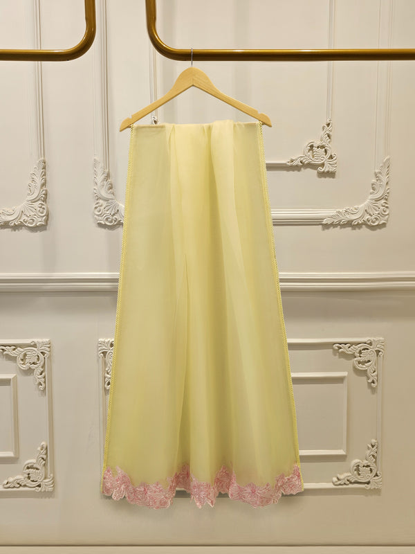 3 Piece - Pure Embroidered Cotton Net Suit S114367