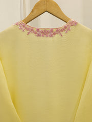 3 Piece - Pure Embroidered Cotton Net Suit S114367