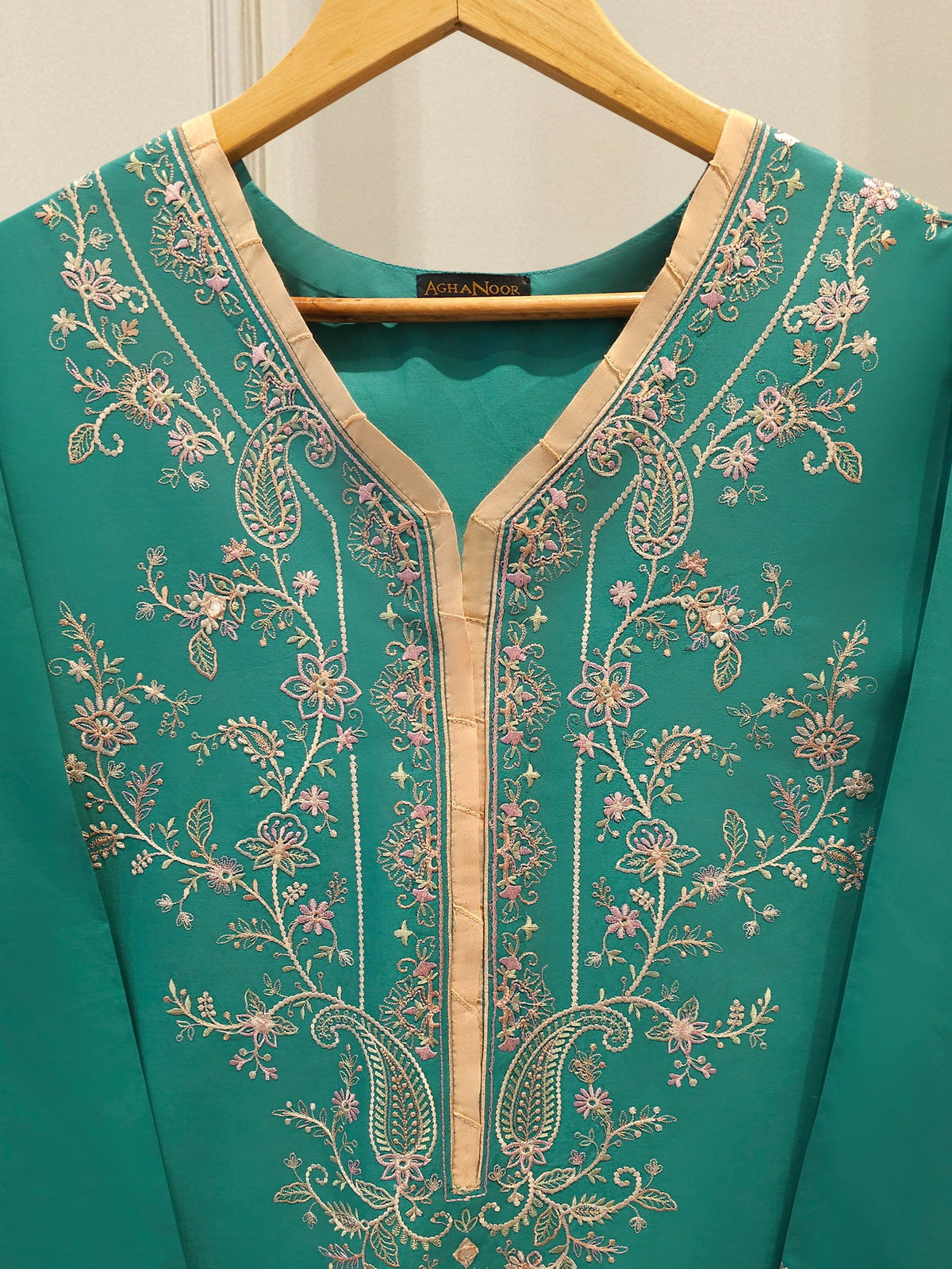 2 Piece - Embroidered Cambric Suit S114366