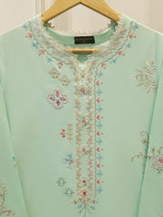 2 Piece - Embroidered Cambric Suit S114371