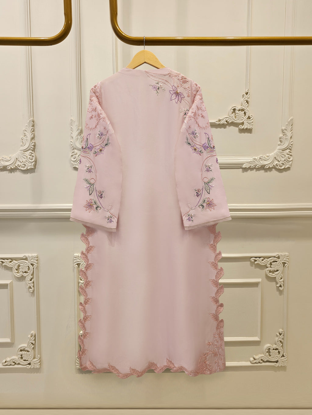 2 Piece - Embroidered Shesha Silk suit WS00311