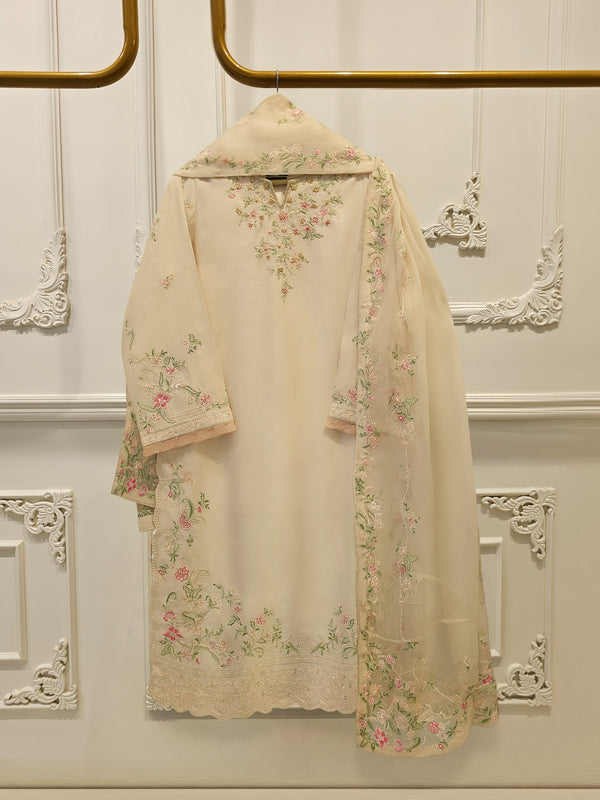 3 Piece - Pure Khaddi Silk Embroidered S114405