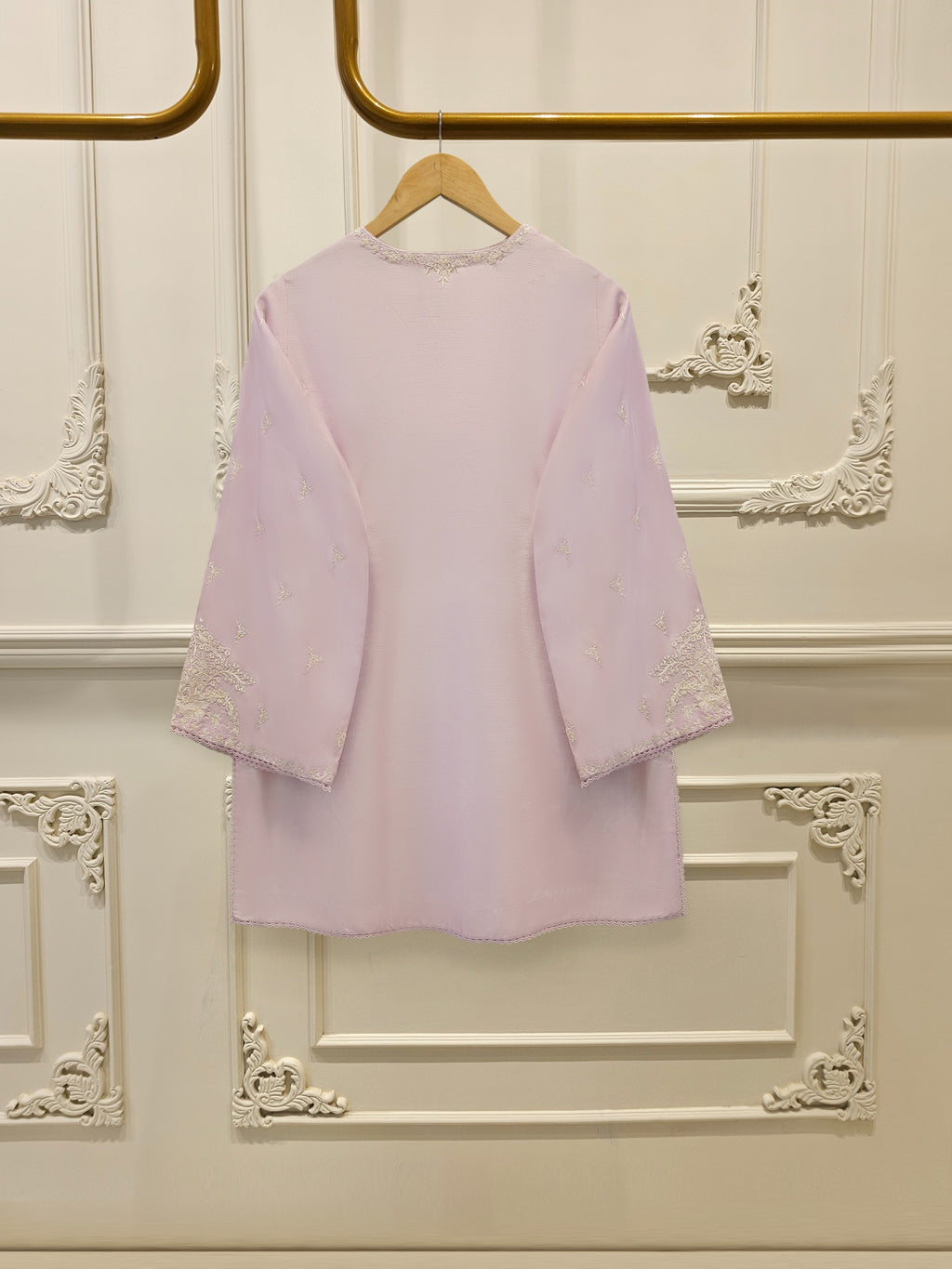 3 Piece - Pure Embroidered Korean Silk Suit S114440