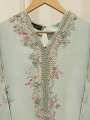 Pure Embroidered Sheesha Silk Shirt S114439