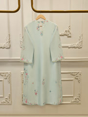 Pure Embroidered Sheesha Silk Shirt S114439