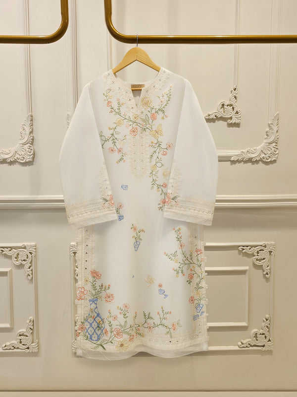 2 Piece - Embroidered Cambric Suit WS00320