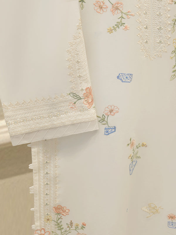 2 Piece - Embroidered Cambric Suit WS00320