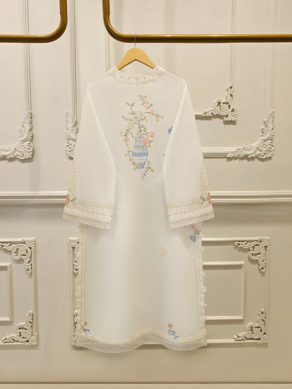 2 Piece - Embroidered Cambric Suit WS00320